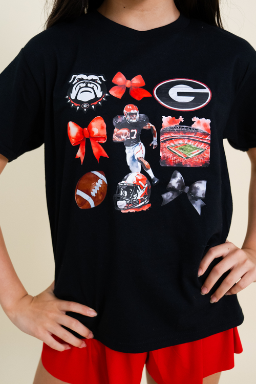 Youth Georgia Bulldogs Football Graphic Tee