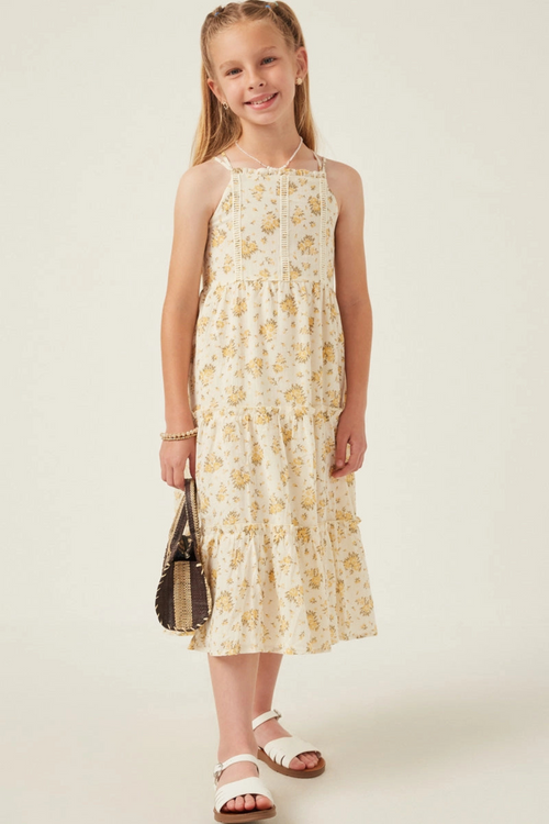 Evelyn Lace Detail Strappy Back Dress