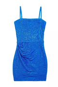 Juniors Maddy Dress in Neon Blue by Katie J