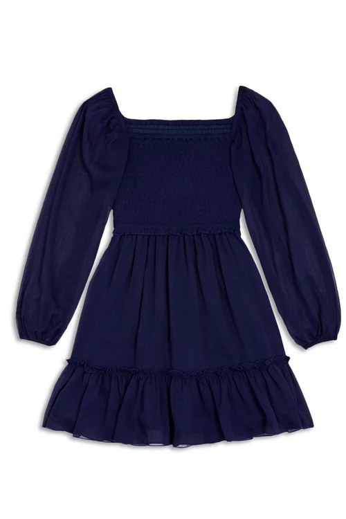 Girls Molly Dress in Evening Blue by Katie J
