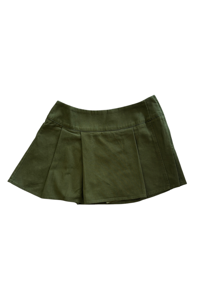 Twill Pleated Skort by Needi