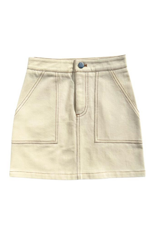 Sydney Skirt in Tan by PLEAT