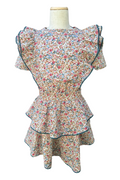 Collier Dress in Jewel Floral by PLEAT