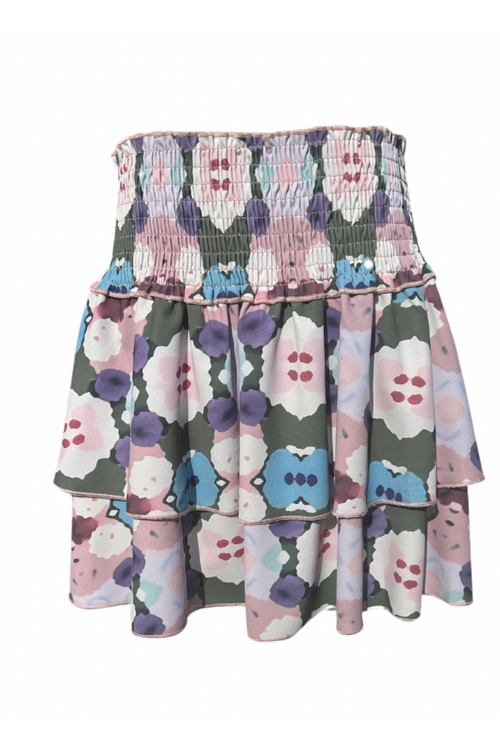 Scottie Skirt in Teal Ink Blot by PLEAT