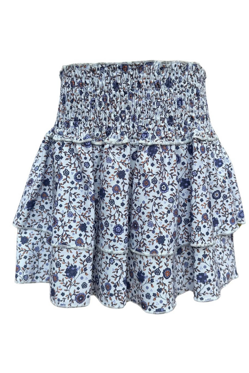 Scottie Skirt in Forget Me Not Floral by PLEAT