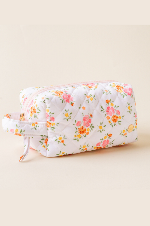 Daydream Cream Quilted Cosmetic Bag