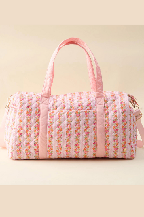 On-The-Go Quilted Weekender Bag-Petal Parade Pink