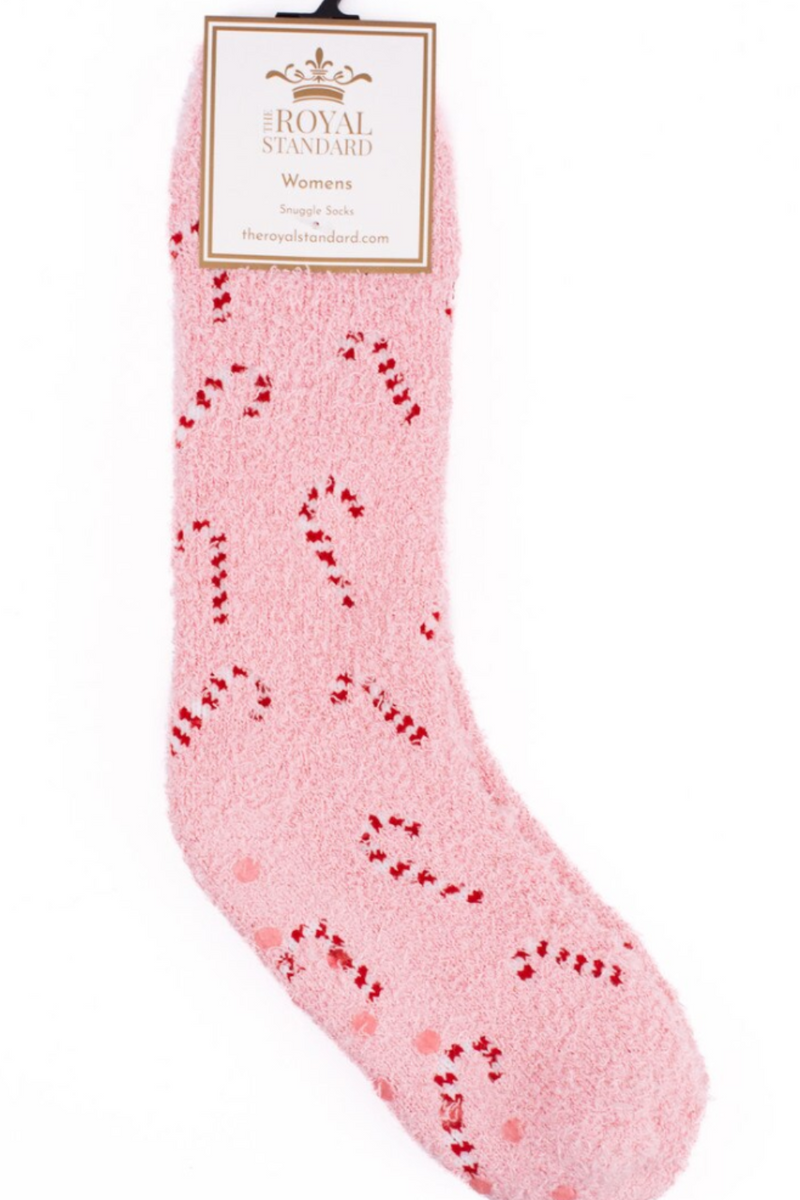 Women's Candy Cane Snuggle Socks