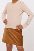 Girls Essentials Marshmallow Soft Top by Sadie & Sage