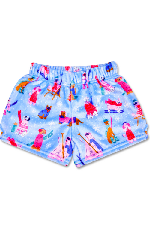 Ski Dogs Plush Shorts by iScream