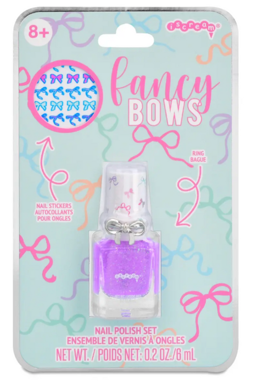 Fancy Bows Nail Polish & Ring Set