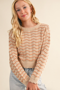 Adriana Pointelle Sweater