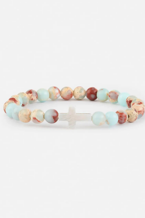 Salvation Stone Beaded Bracelet by Elevated Faith