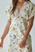 Eva Satin Midi Dress