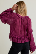 Janice Ruffle Top