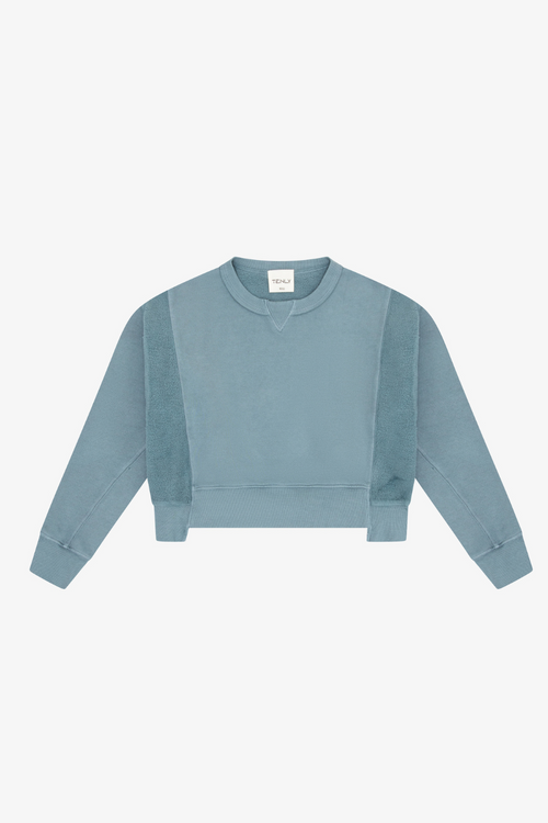 Cotton Fleece Reverse Insert Sweater By TENLY