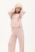 Hacci Jersey Cropped Split Neck Tunic By TENLY