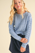 Addie Wavy Knit Sweater