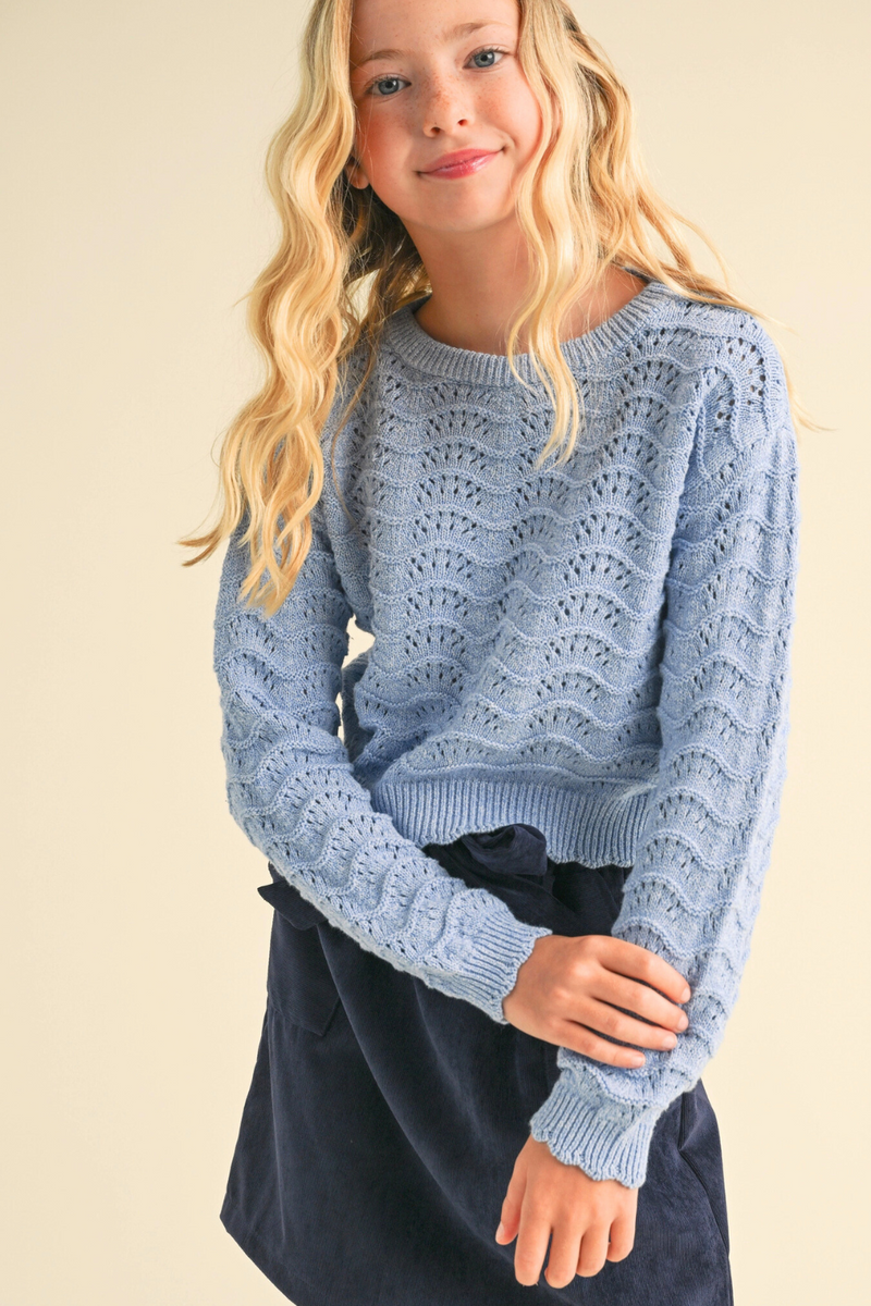 Addie Wavy Knit Sweater
