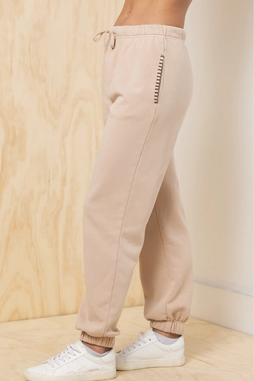 Garment Dyed Jogger w/Stitching Detail by Vintage Havana