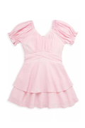 Girls Delilah Dress in Pink by Katie J