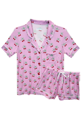 Juniors PJ Set by in Cherry Bow Print by Katie J