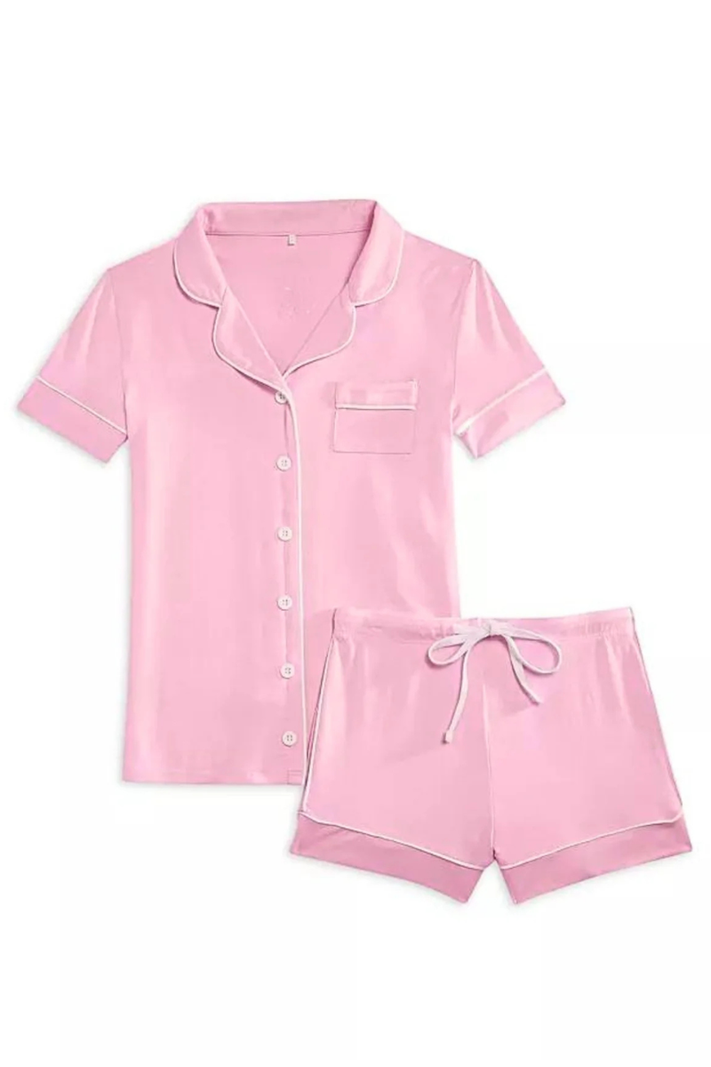 Juniors PJ Set by in Baby Pink by Katie J