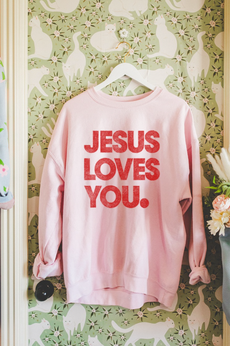 Jesus Loves You Vintage Sweatshirt