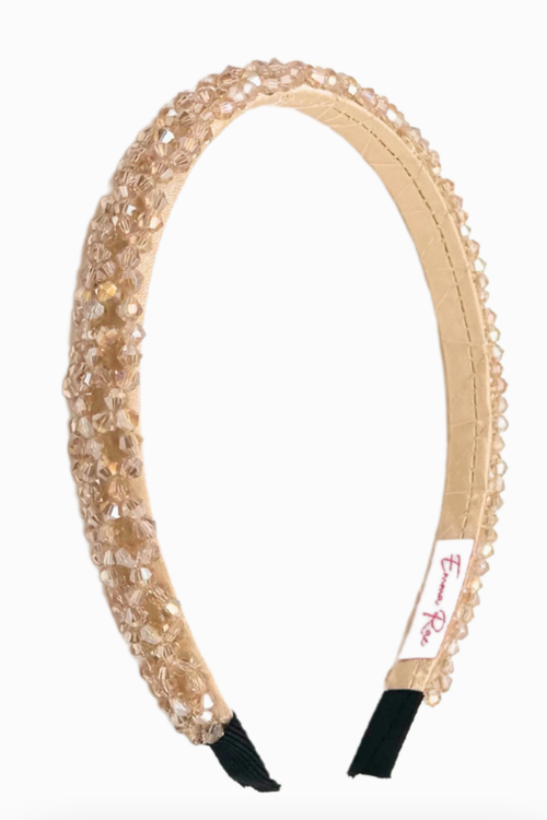 Champagne Thin Rhinestone Headband