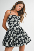 Laney Back Lace Bubble Hem Dress