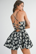 Laney Back Lace Bubble Hem Dress