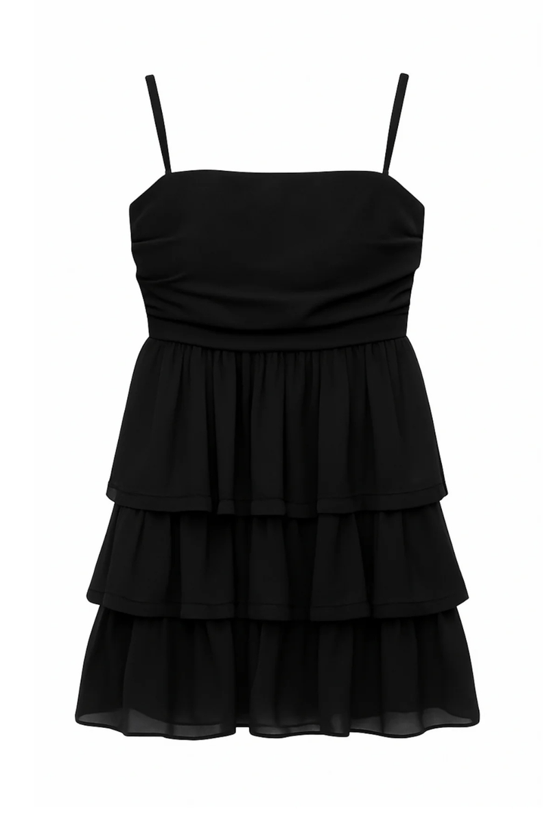 Girls Eloise Dress in Black by Katie J NYC