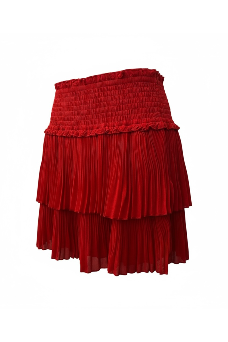 Juniors Chelsea Skirt in Red by Katie J NYC