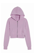 Girls Dylan Zip Up in Dusty Mauve by Katie J
