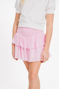 Girls Brooke Skirt in Baby Pink Challis by Katie J NYC
