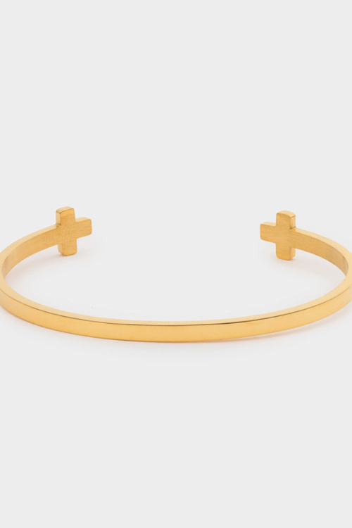 Cross Cuff Bracelet by Elevated Faith