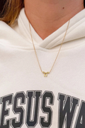 Dainty Bow Necklace by Elevated Faith