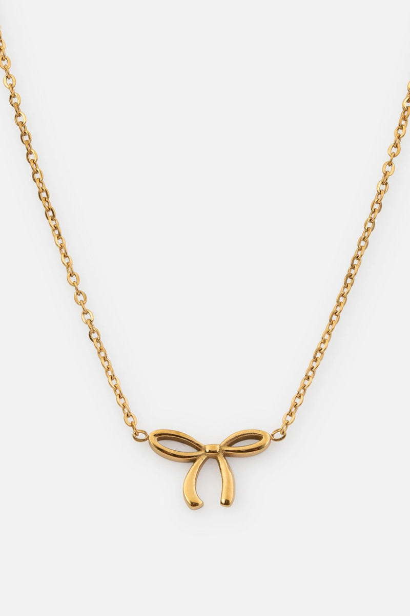 Dainty Bow Necklace by Elevated Faith