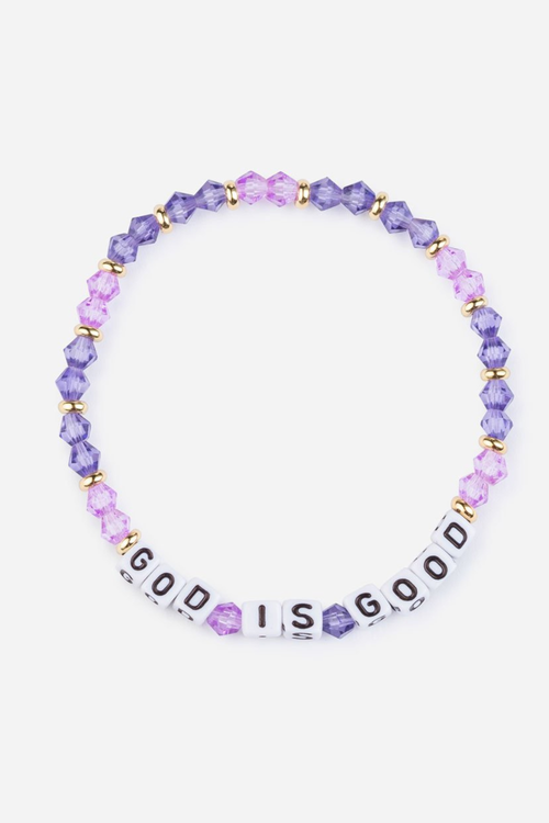 God is Good Letter Bracelet by Elevated Faith