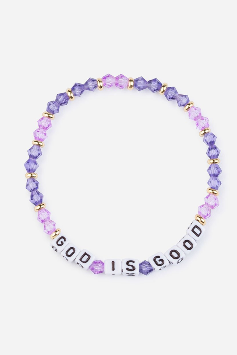 God is Good Letter Bracelet by Elevated Faith