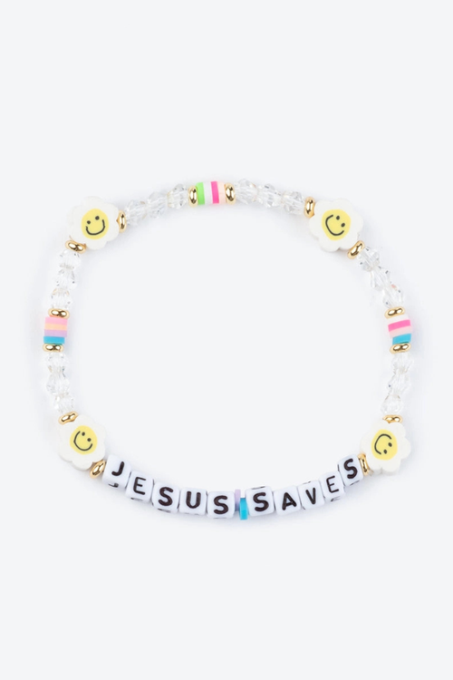 Jesus Saves Letter Bracelet by Elevated Faith
