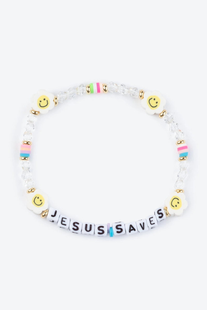 Jesus Saves Letter Bracelet by Elevated Faith