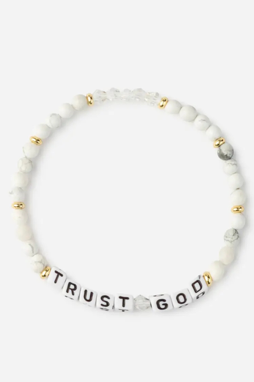 Trust God Letter Bracelet by Elevated Faith