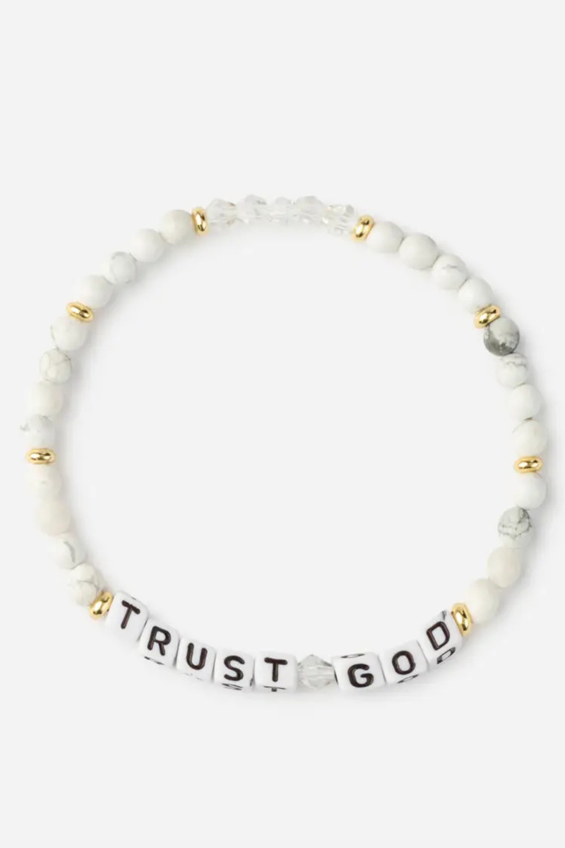 Trust God Letter Bracelet by Elevated Faith