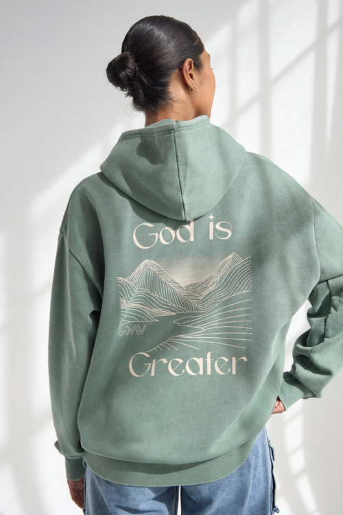 God is Greater Unisex Hoodie by Elevated Faith