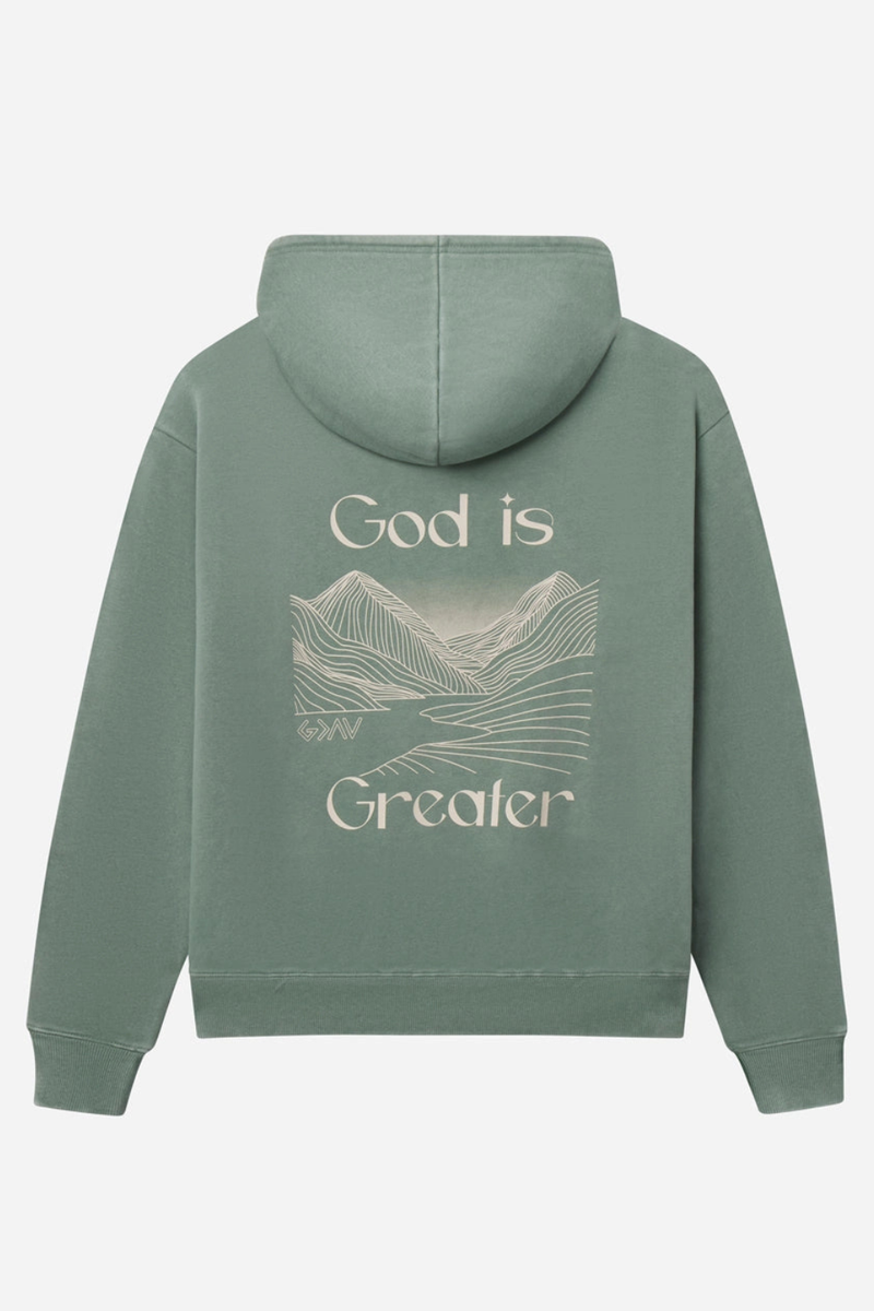 God is Greater Unisex Hoodie by Elevated Faith