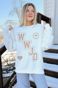 WWJD Unisex Sweatshirt by Elevated Faith