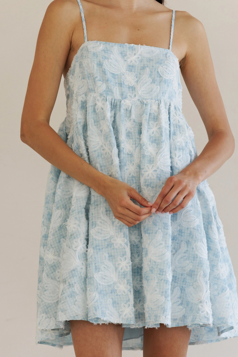 Eva Textured Floral Dress