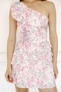 Julie One Shoulder Floral Dress