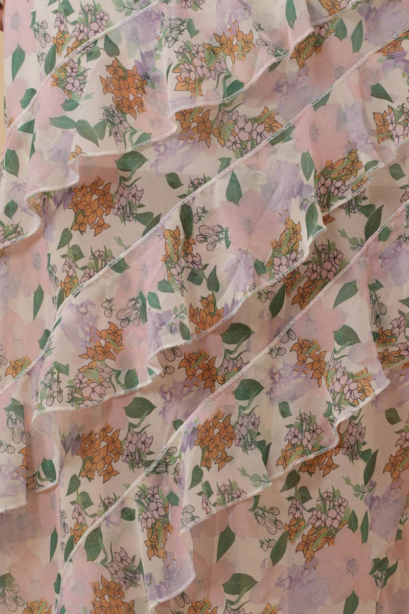 Tinsley Floral Ruffle Maxi Dress